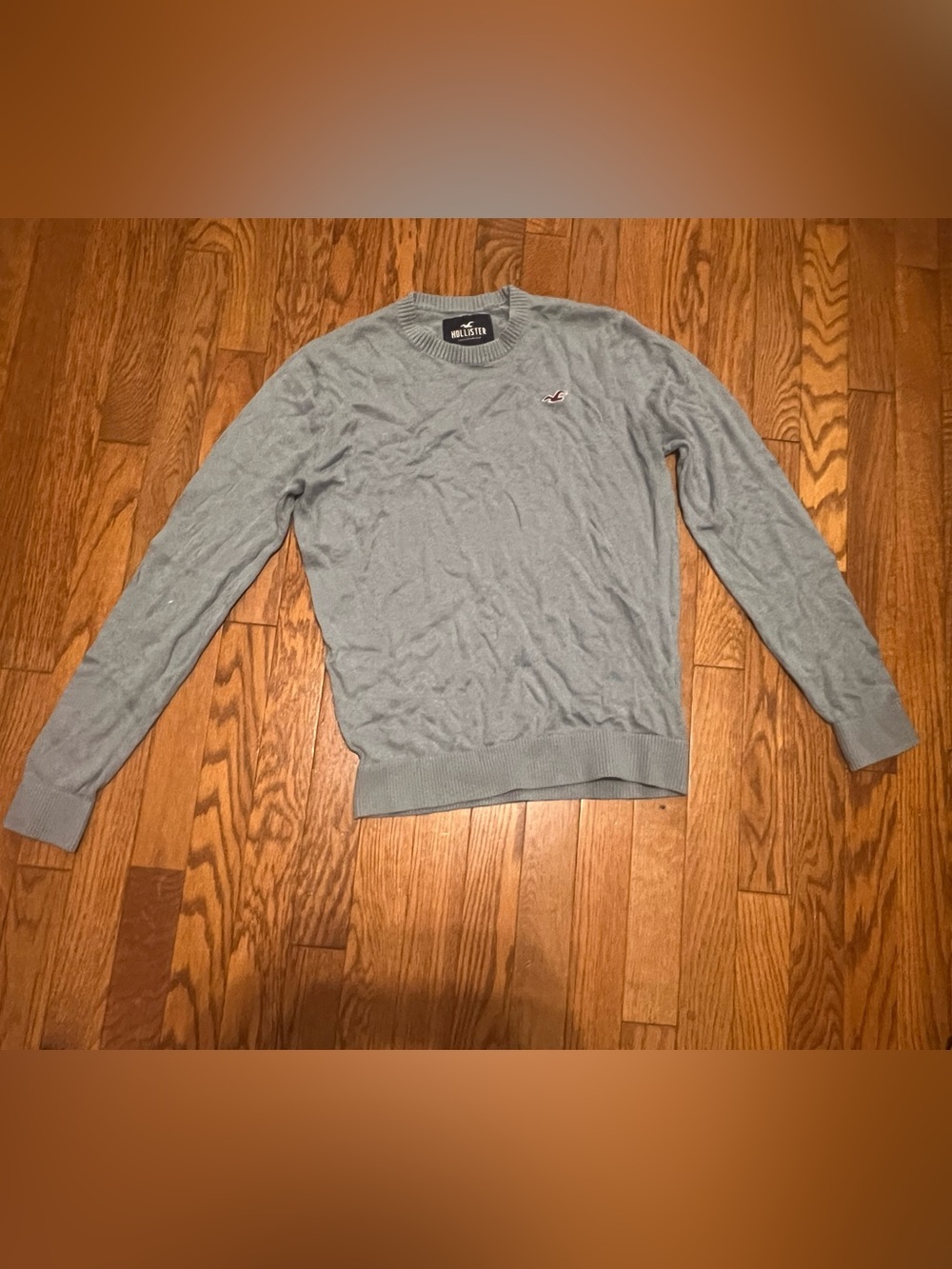 Hollister Men's-Style Light Gray Crewneck Sweater